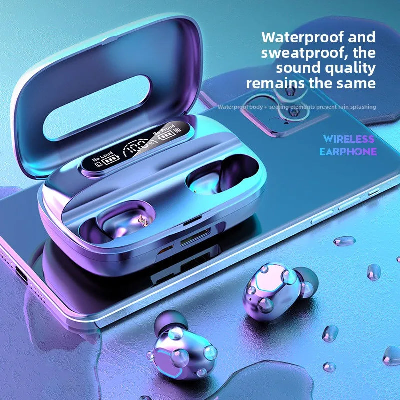 Genuine M9 Cross Border Hot Sale True Wireless In Ear Sports Bluetooth Earbuds Large Battery Long Endurance High Quality Sound