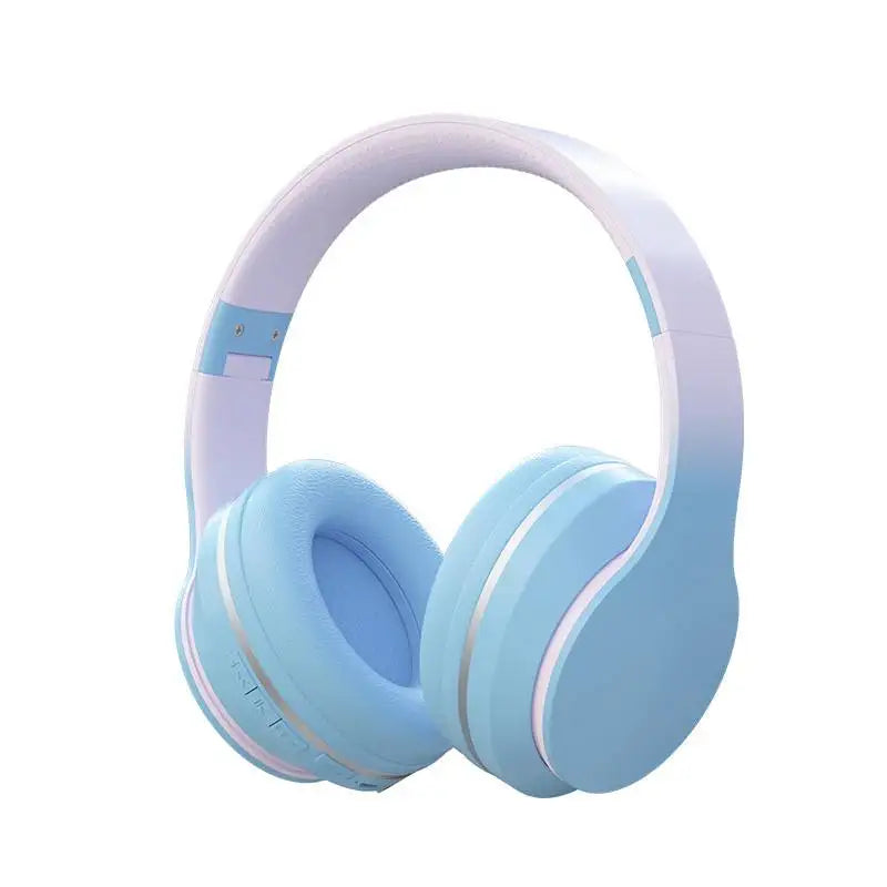 Gradient Headset Wireless BT 5.1 Headphones With Mic Headsets Stereo Sound Earphones Sports Gaming Headphones Supports TF