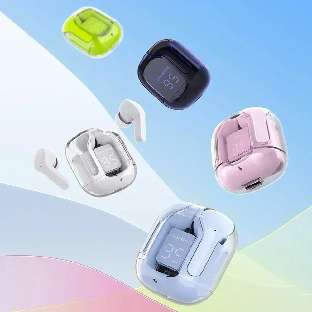 T2 Wireless Mini Earbuds LED Power Digital Display TWS Wireless Headset Stereo Bluetooth Headphones 5.3