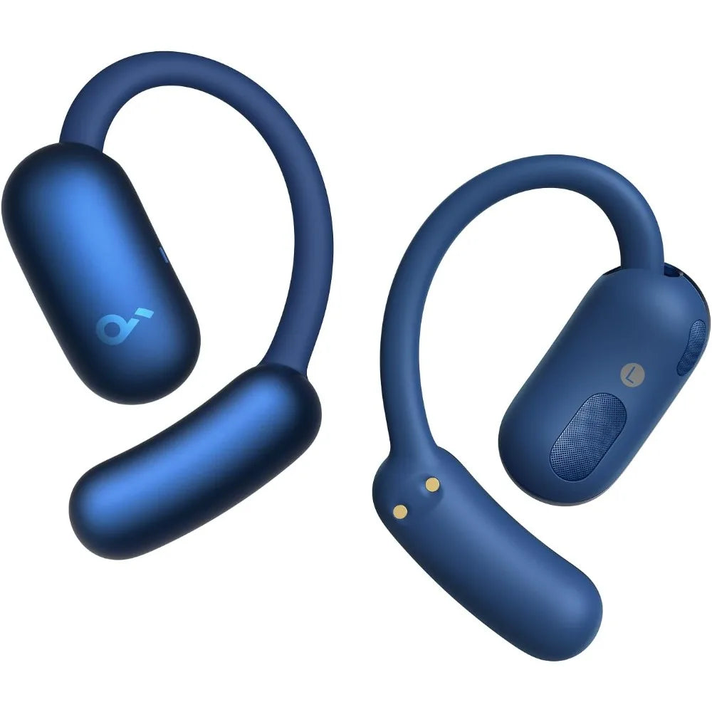 Open-Ear Headphones with Real-Time Translation, Adjustable Fit, Rich Bass, Hi-Res Audio, 42H Playtime, and Wireless Charging